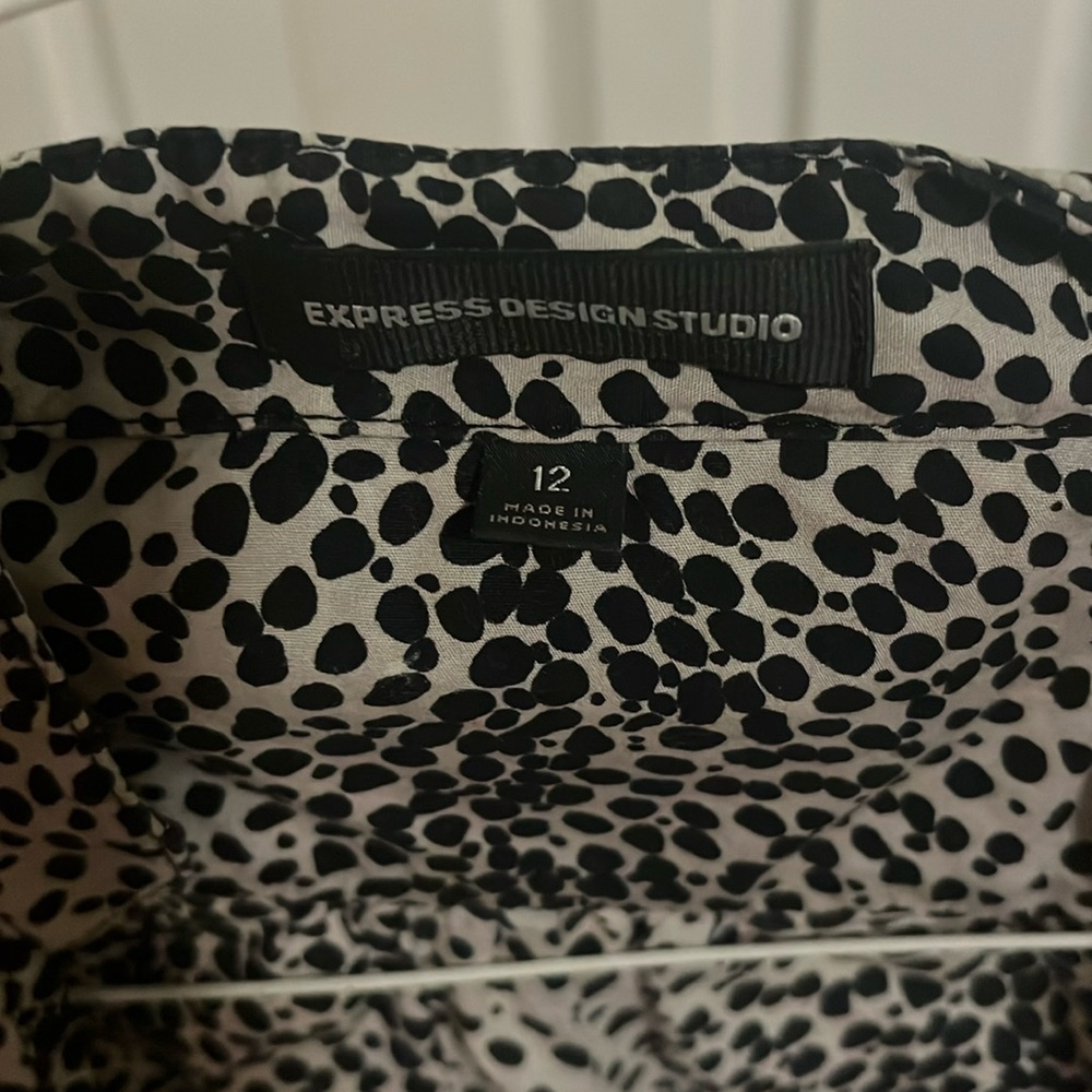 Express cheeta wrap dress